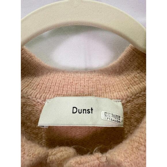 DUNST Pink Open Collar Knit Cardigan Size S with Damaged Buttons - Picture 8 of 9